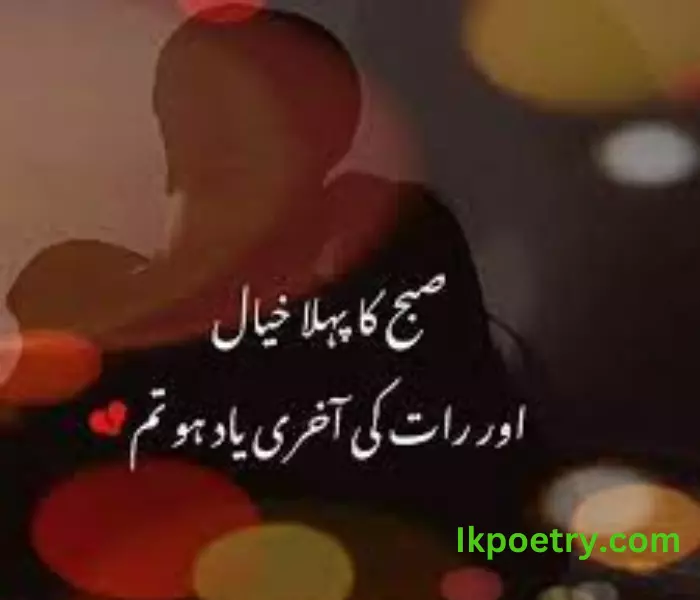 good night poetry in Urdu